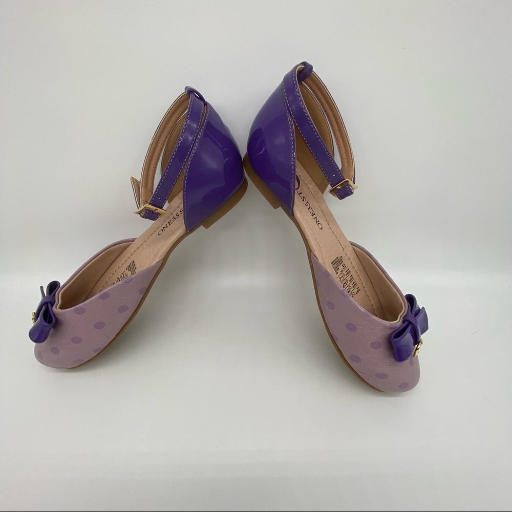 GIRLS Purple Mary Jane Shoes Size US13 UE31 - Picture 6 of 7